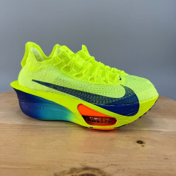 Nike Air Zoom Alphafly NEXT% 3 Women's Size 5.5 Shoes 'Fast Pack' Volt NEW - Picture 1 of 9